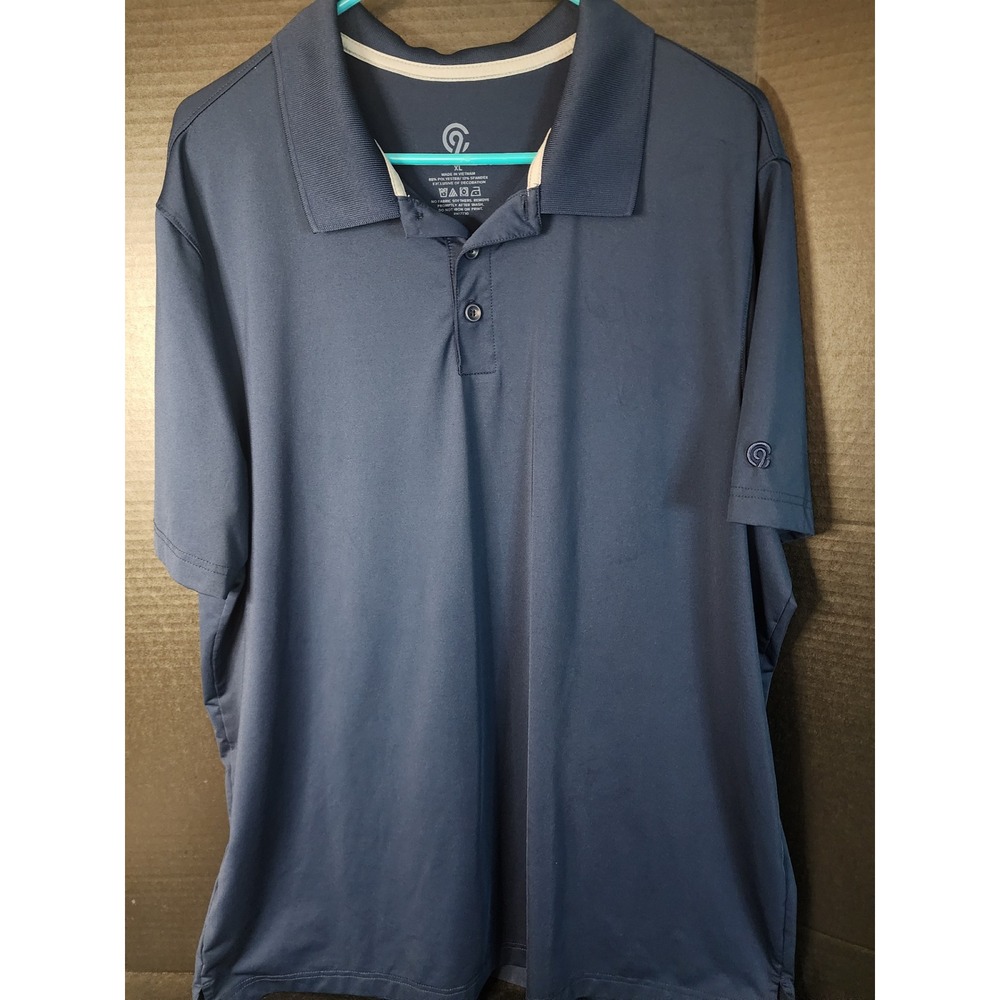 Champion C9 Duo Dry Mens XL Navy Blue Short Sleeve Golf Polo Shirt